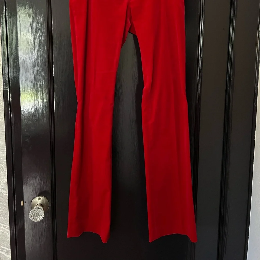 Frame Denim Red Velvet Pant Suit - Picture 5 of 13